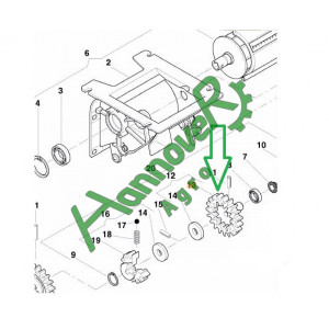 Шестерня Accord Kverneland AC489824 (АС489824)